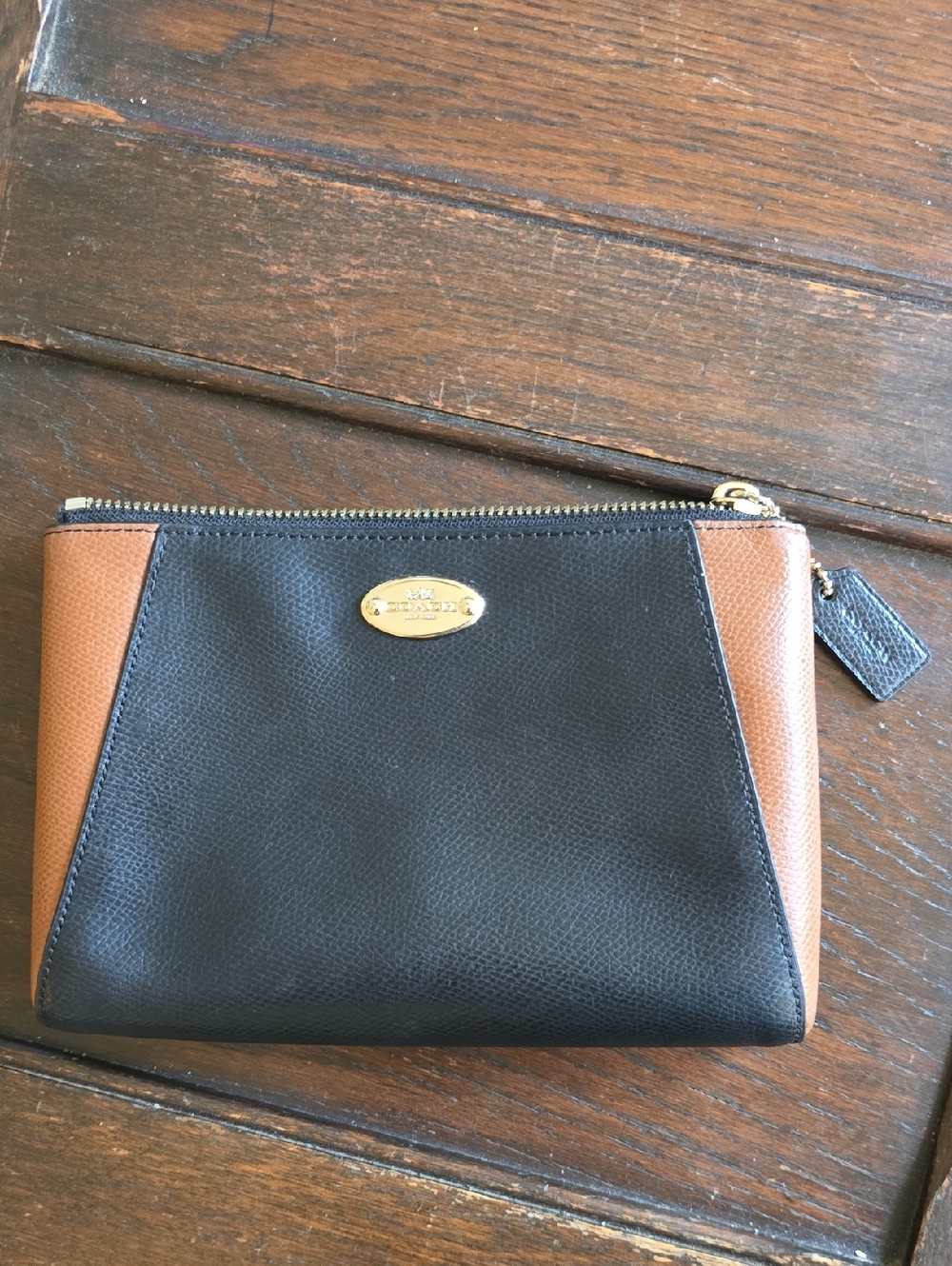 Coach Morgan Crossgrain Leather Clutch
